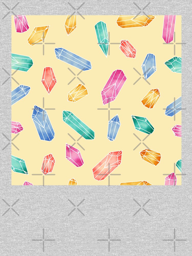 Crystals pattern - Yellow by PrintablesP
