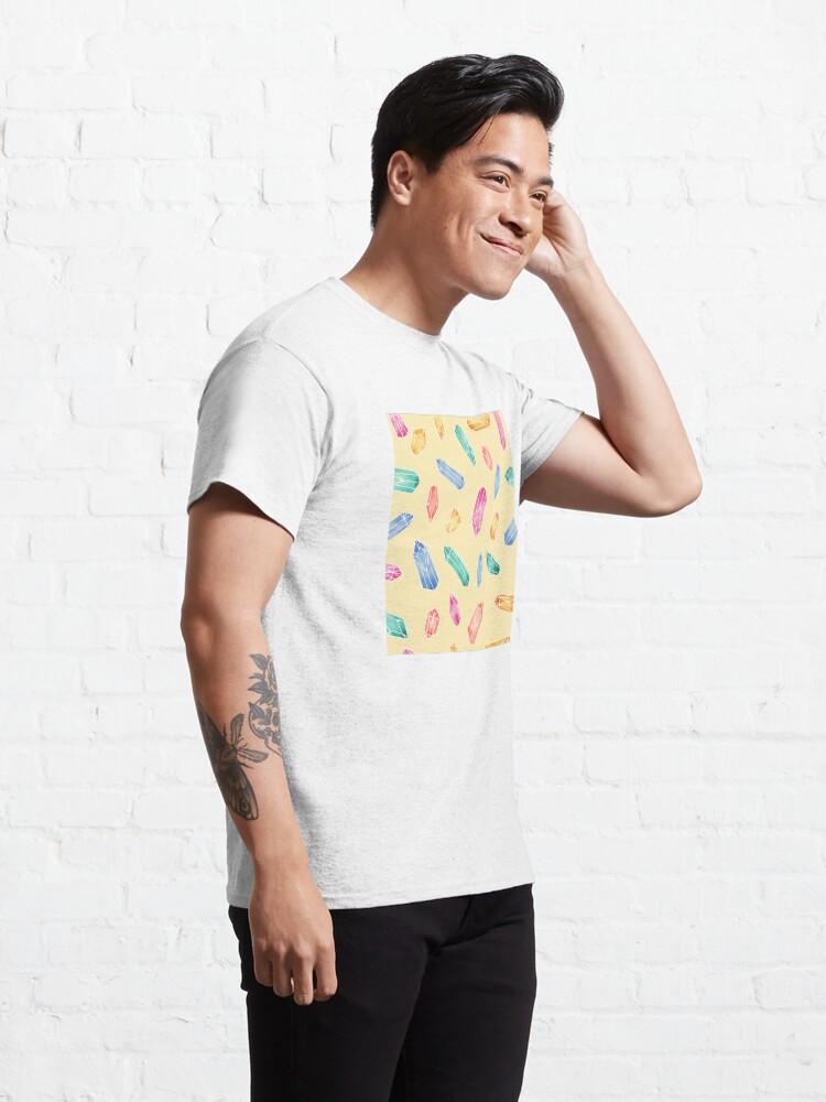Alternate view of Crystals pattern - Yellow Classic T-Shirt