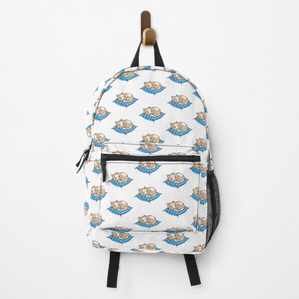 Item preview, Cute Sleeping Cat on Blue Pillow | Cozy Cat Lover Design designed and sold by muhammadkhafidh.