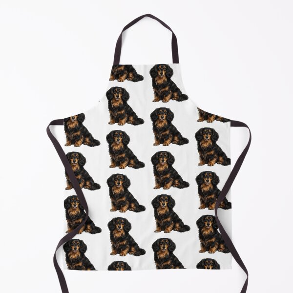 Item preview, Long haired dachshund dog designed and sold by BackgroundND.