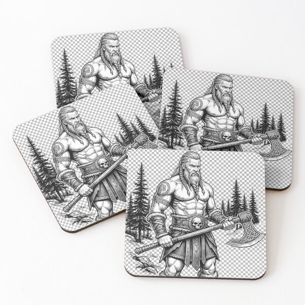 Item preview, Viking Warrior Axe Norse Mythology Tattoo Ink designed and sold by PowerArtUa.