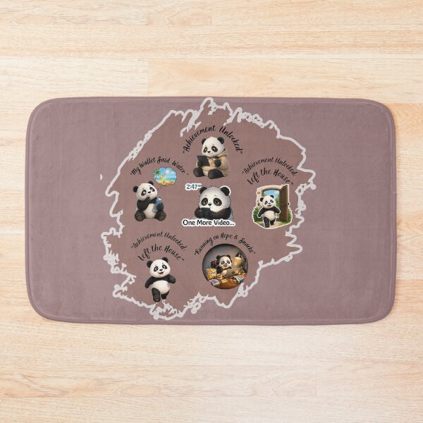 Item preview, Funny Panda Achievement Unlocked Sticker Pack designed and sold by EnginerdStudio.