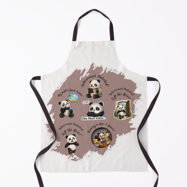 Item preview, Funny Panda Achievement Unlocked Sticker Pack designed and sold by EnginerdStudio.