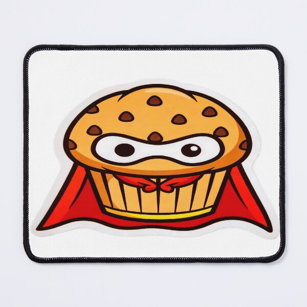 Item preview, Superhero Muffin with a Mask and Cape designed and sold by Artisan Finds Online.