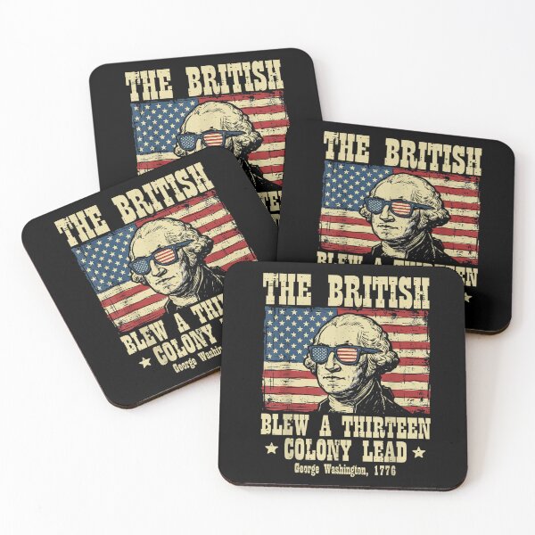 Item preview, the british blew 13 colony lead funny washington 4th of july  designed and sold by mariazin.