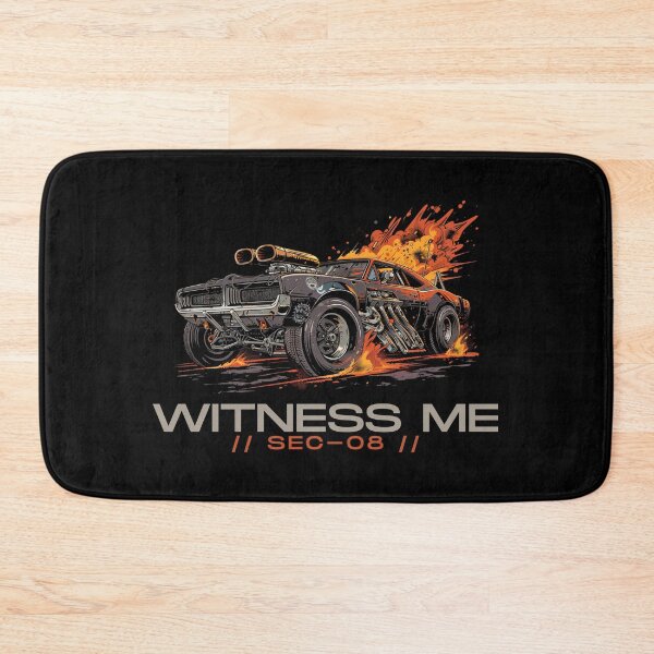 Item preview, Cyberpunk Muscle Car T-Shirt - Witness Me SEC-08 - Post-Apocalyptic Streetwear Tee designed and sold by VectorForge.