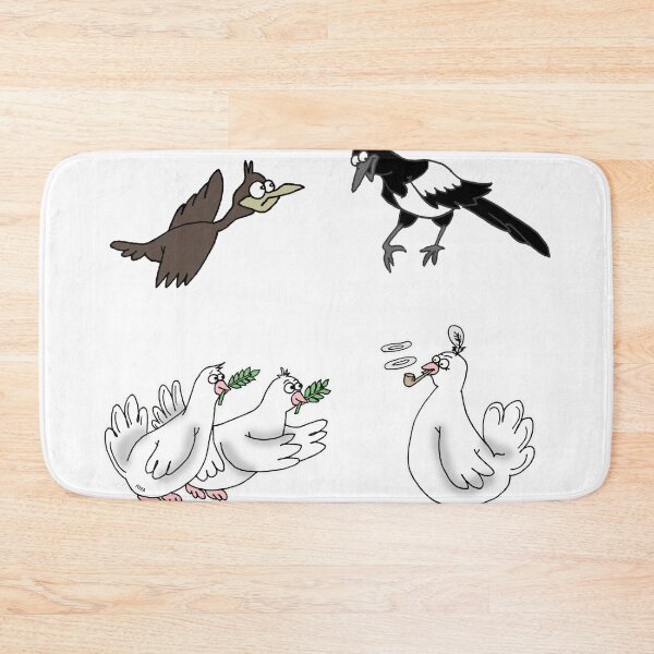 Item preview, Funny City Birds Sticker Pack | Cute Sarcastic Pigeon Peace Meme designed and sold by MyxaART.