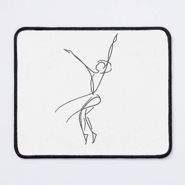 Item preview, Minimalist Dancing Figure Line Art designed and sold by LuxPrintLab.