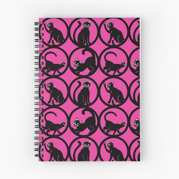 Item preview, Black cats on pink designed and sold by Celeste Bocchicchio-Chaudhri.