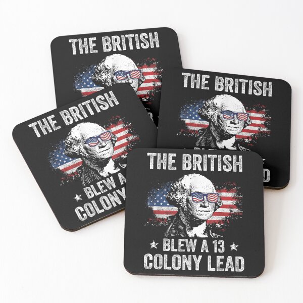 Item preview, the british blew 13 colony lead funny washington 4th of july  designed and sold by mariazin.