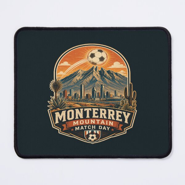 Item preview, Monterrey Mountain Match Day Retro Soccer Travel Shirt | Mexico Football City Landmark Design designed and sold by Globalcitytees.