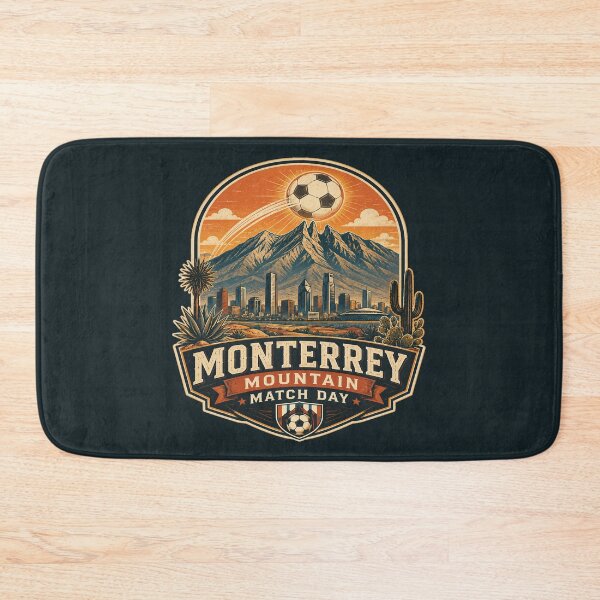 Item preview, Monterrey Mountain Match Day Retro Soccer Travel Shirt | Mexico Football City Landmark Design designed and sold by Globalcitytees.