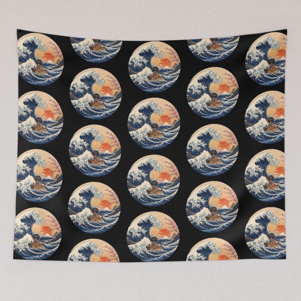 Item preview, Funny Bavarian Mountain Scent Hound Captain Japanese Kanagawa Wave Japan Boat Mom Dad Kids designed and sold by FurryHavenPH.