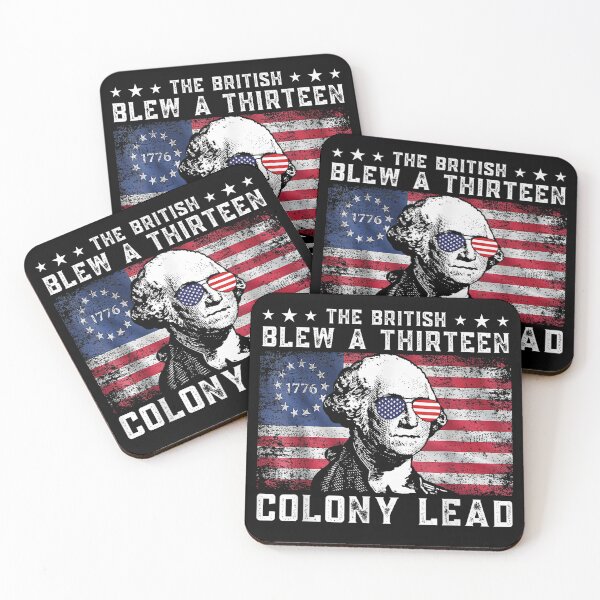 Item preview, the british blew 13 colony lead funny washington 4th of july  designed and sold by mariazin.