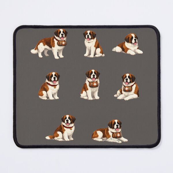 Item preview, Saint Bernard Rescue Pup Collection – Cute Dog Stickers designed and sold by blankTeeShirt.