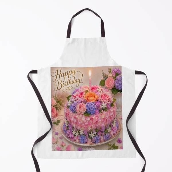 Item preview, Happy Birthday Floral Cake Celebration Design designed and sold by RipantinaFantasy .