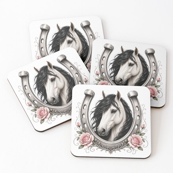 Item preview, Elegant Horse in a Horseshoe designed and sold by OTSC.