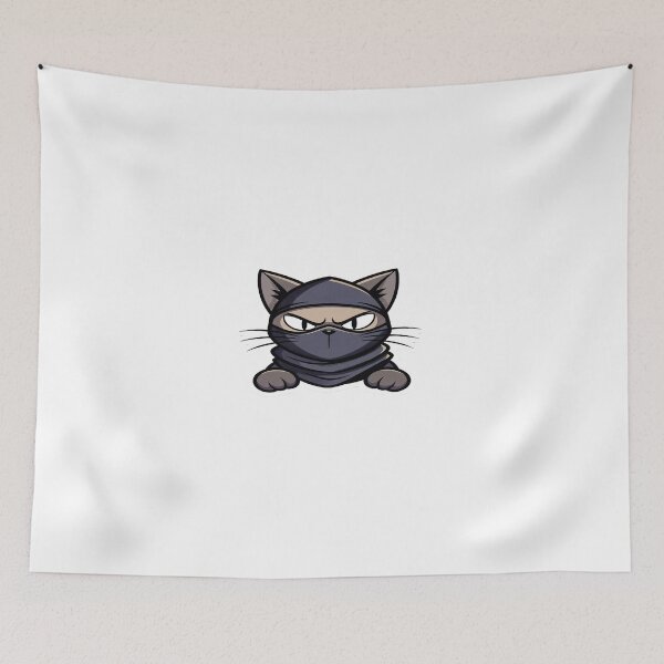 Item preview, Ninja Cat on a Secret Mission designed and sold by Artisan Finds Online.