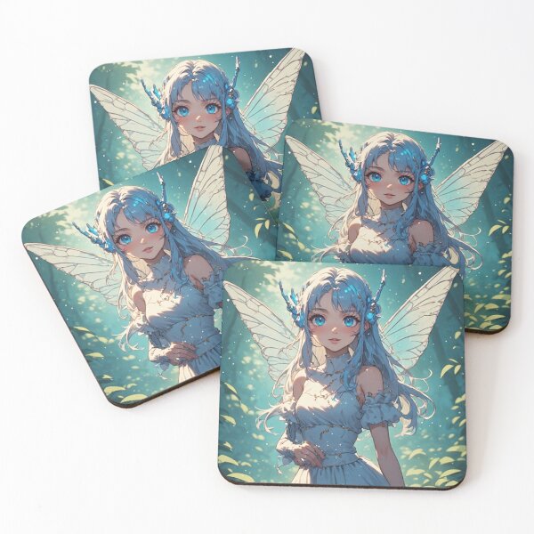 Item preview, Curious anime fairy in a forest designed and sold by ArtsJulian.