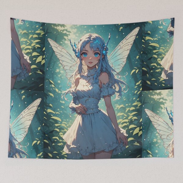 Item preview, Hada anime curiosa en un bosque designed and sold by ArtsJulian.