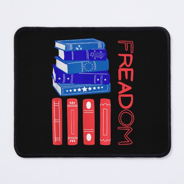 Item preview, Freadom Banned Books US Flag Pun Patriotic Bookworm Librarian Reader Graphic Art designed and sold by River Silva.