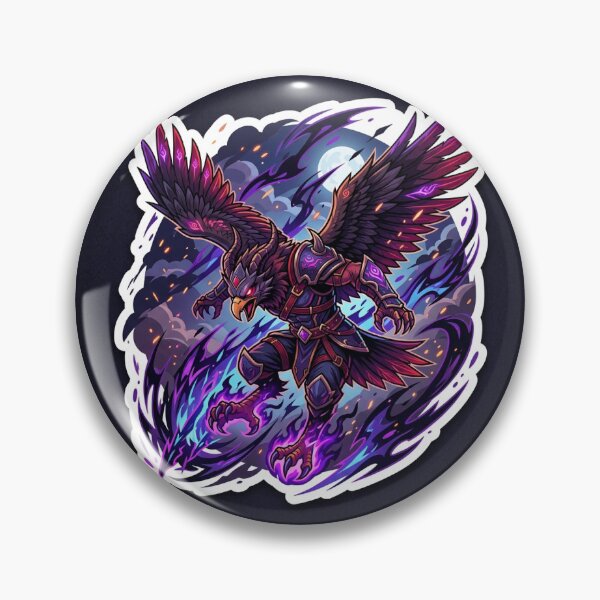 Item preview, Demon Eagle Assassin Sticker Anime Gamer designed and sold by uegi.