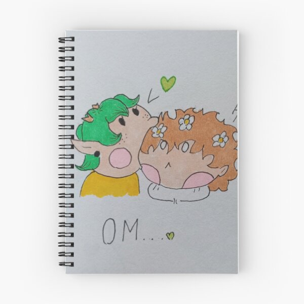 Item preview, Cute Chibi Characters Kiss on Cheek Sketch designed and sold by PancakePals.