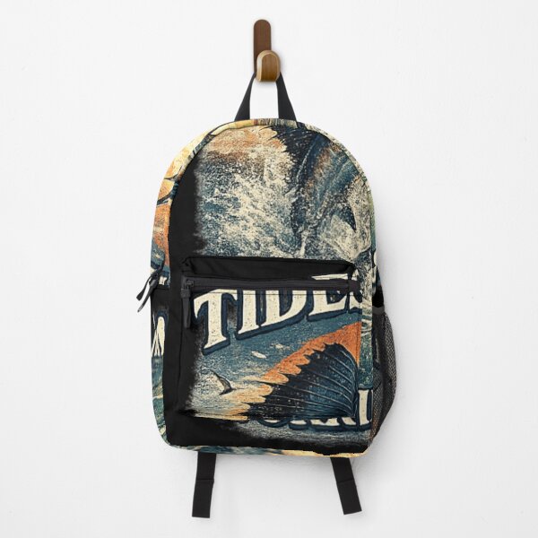 Item preview, Vintage Tides High Worries Low Deep Sea Fishing Sailfish Marlin Ocean Sunset designed and sold by River Silva.