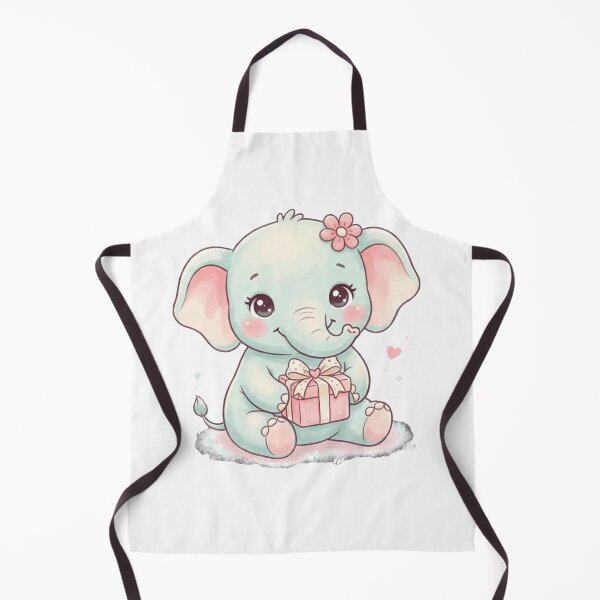 Item preview, An Adorable Baby Elephant - Pastel Mint Gift Box Design designed and sold by DigitfanStudio.
