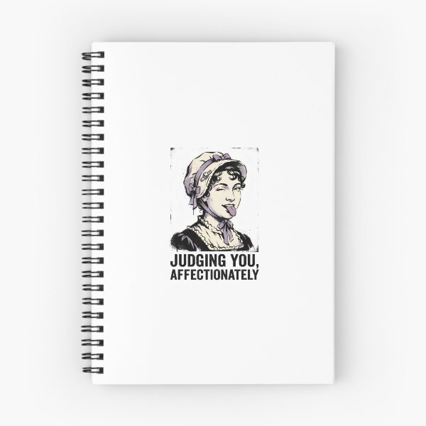 Item preview, Judging You Affectionately Jane Austen Pride and Prejudice Funny Elizabeth Bennet designed and sold by Fenay Designs.