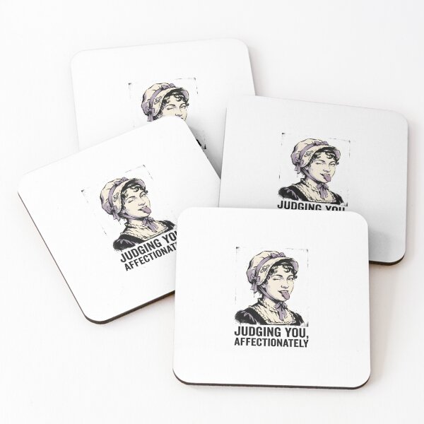 Item preview, Judging You Affectionately Jane Austen Pride and Prejudice Funny Elizabeth Bennet designed and sold by Fenay Designs.