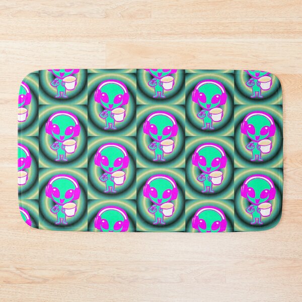 Item preview, Alien Kawaii Headphones Neon Brown Extraterrestrial Rave Psychedelic Meme designed and sold by AstronautMerch.