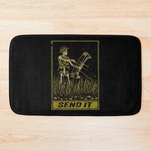 Item preview, Tactical Skeleton Bowhunter Compound Bow Send It Tarot Card Archery Hunting Graphic designed and sold by River Silva.
