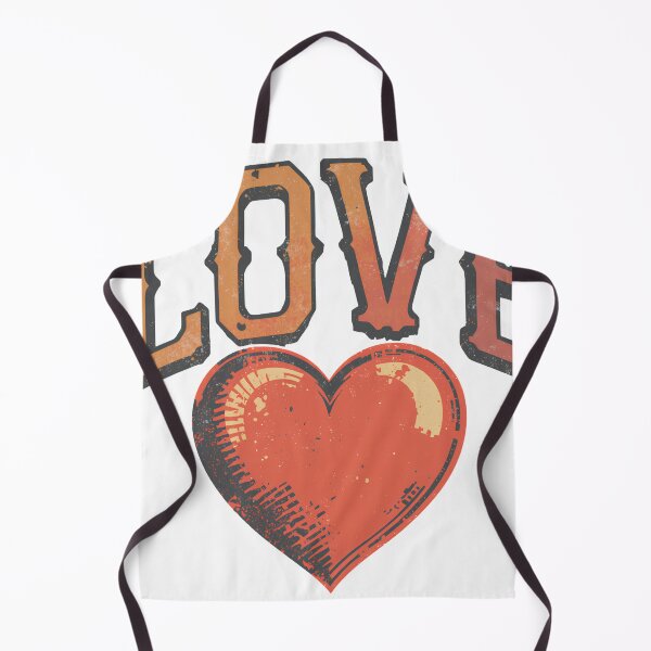 Item preview, Vintage Distressed Love Heart Typography - Retro Rustic Aesthetic designed and sold by Melian Vintage.