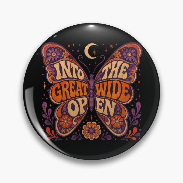 Item preview, Into The Great Wide Open – Retro Psychedelic Butterfly designed and sold by ScanMood.