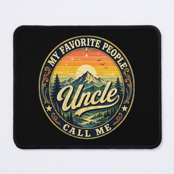 Item preview, Uncle Retro Mountain Sunset Vintage Graphic designed and sold by FormalDehyena.