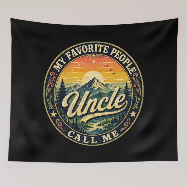 Item preview, Uncle Retro Mountain Sunset Vintage Graphic designed and sold by FormalDehyena.
