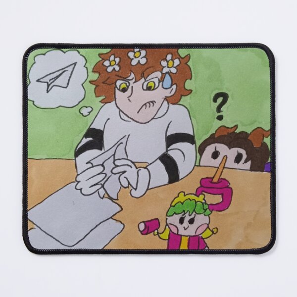 Item preview, Frustrated Paper Airplane Origami Chibi Drawing designed and sold by PancakePals.