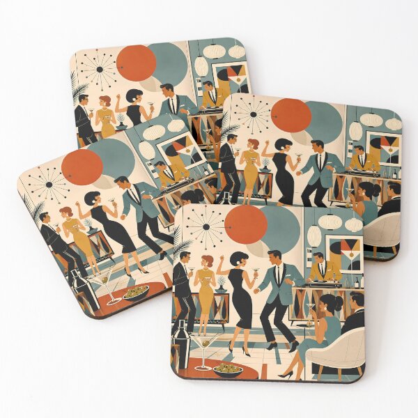 Item preview, Mid Century Modern Hip Martini Party designed and sold by Lee Hiller Designs.