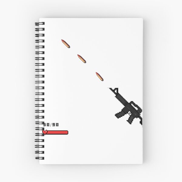 Item preview, Diseño de HUD para rifle de asalto estilo pixel art retro designed and sold by Redvibeco.