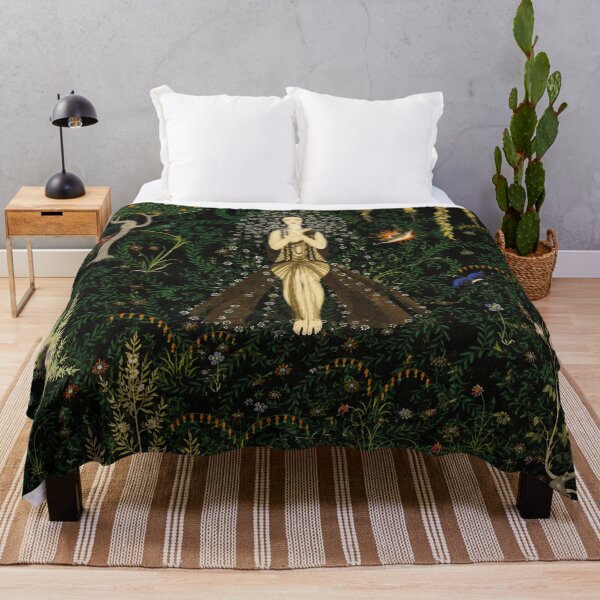Item preview, Flowers and Flames - Art Nouveau Fantasy Garden Maiden Wall Art Collectors designed and sold by RickE.
