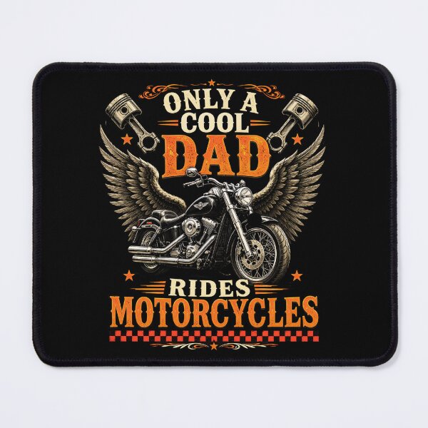 Item preview, Motorcycle Dad Winged Rider Graphic for Cool Fathers designed and sold by FormalDehyena.