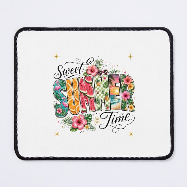 Item preview, Summer Tropical Collage with Hibiscus and Beach Vibes designed and sold by FormalDehyena.