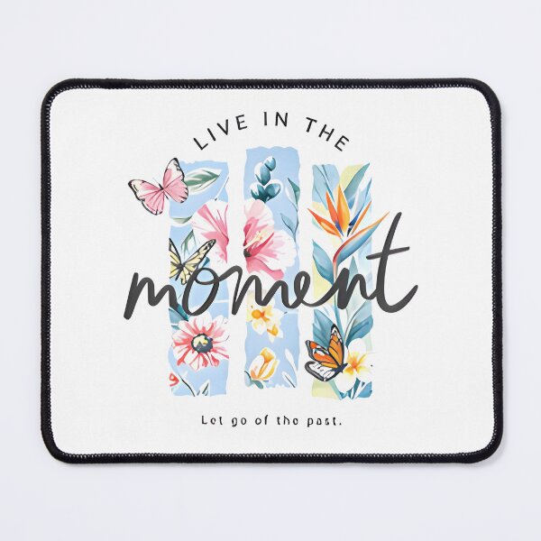 Item preview, Live in the Moment Botanical Quote Art designed and sold by Spirit of Siam.