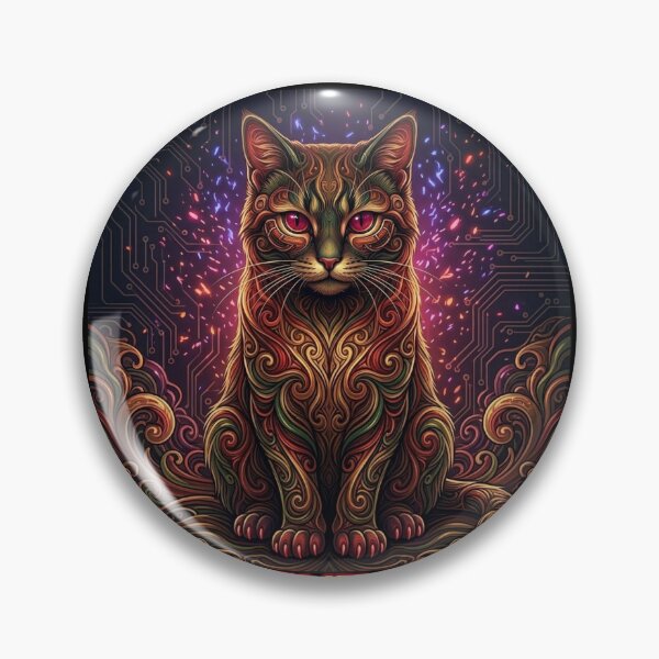 Item preview, Quiet and Loyal Cybernetic Cat Portrait designed and sold by Global-Command.