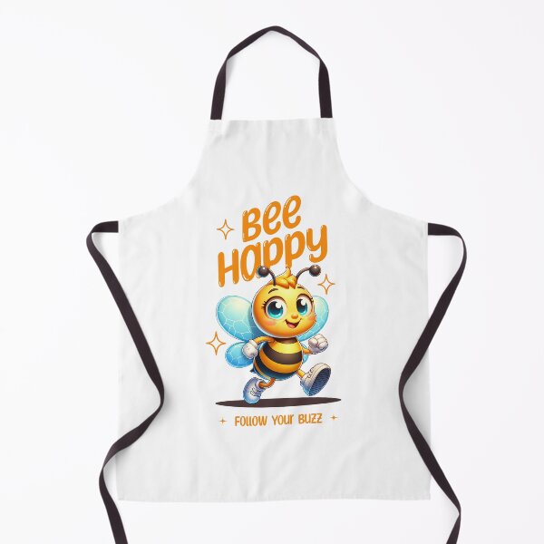 Item preview, Bee Happy Follow Your Buzz Cute Bee Design designed and sold by PrintandJoy.