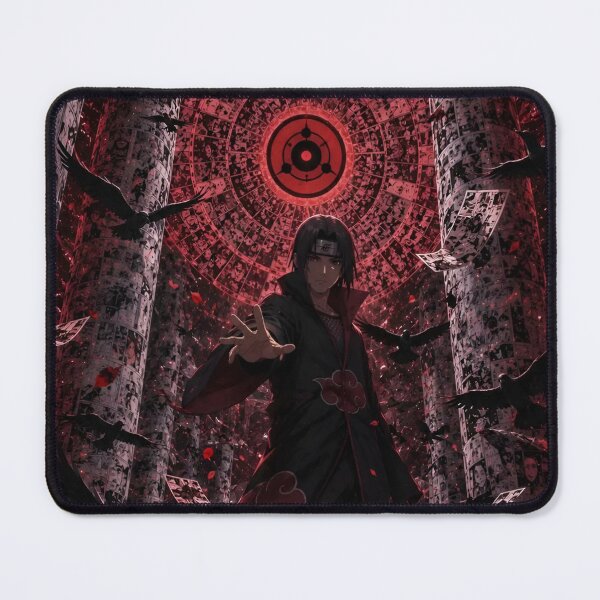 Item preview, Itachi | Crimson Moon Shinobi Warrior | Dark Raven Eyes Anime Art Poster designed and sold by Dyan4.