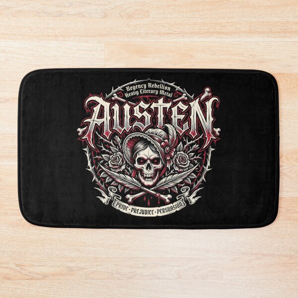 Item preview, Jane Austen Heavy Metal Pride and Prejudice Gothic Skull Literary designed and sold by Fenay Designs.