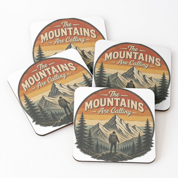 Item preview, The Mountains Are Calling – Vintage Hiking & Mountain Adventure T-Shirt designed and sold by MJ-by-Dharan.