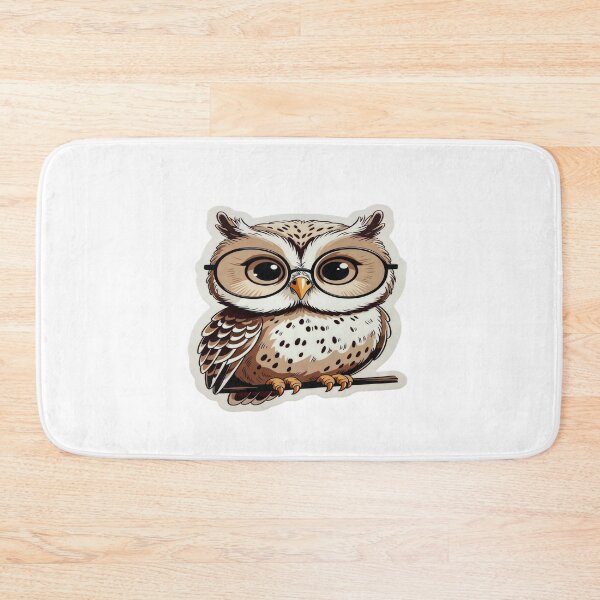 Item preview, Wise Owl with Round Glasses designed and sold by Artisan Finds Online.